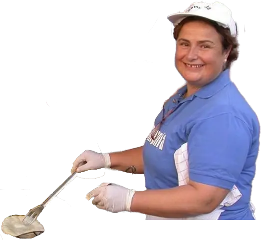 Bella signora che cucina