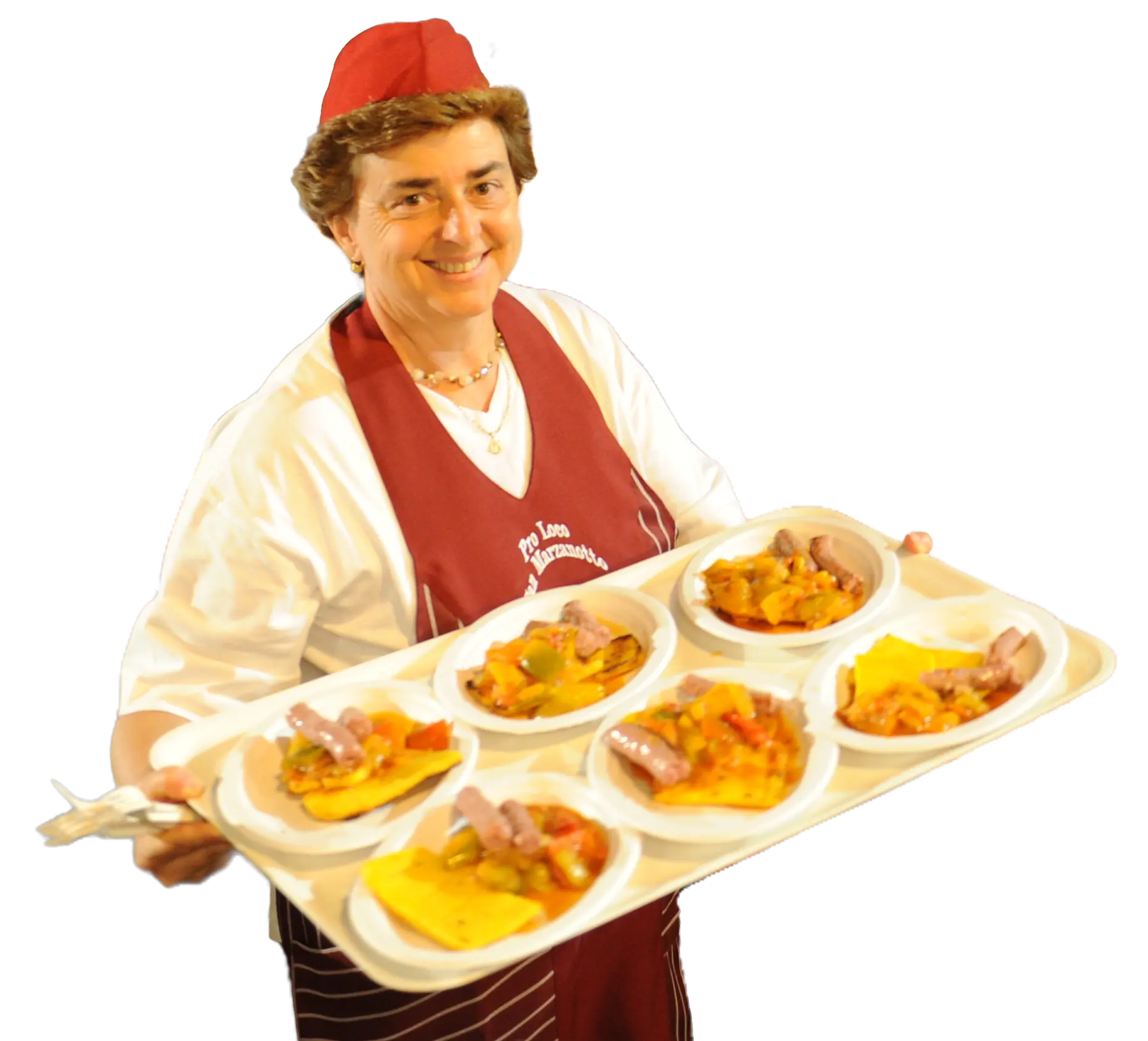 Bella signora che sorride